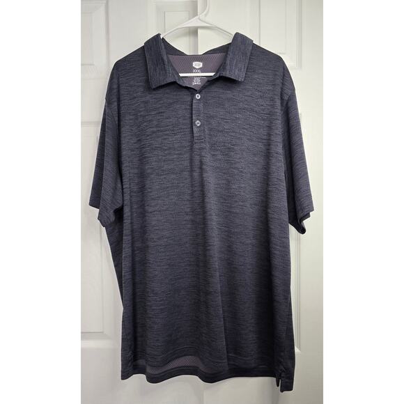 Berkley Jensen Men's Blue Heather Active Polo Shirt- Size XXXL - Picture 1 of 4